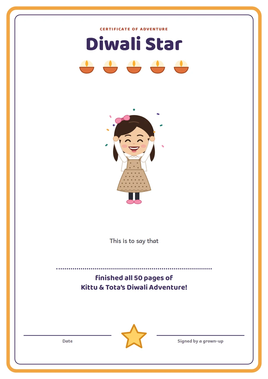 Page 53 · Diwali Star certificate
